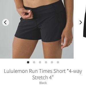 Lululemon Run Times Shorts